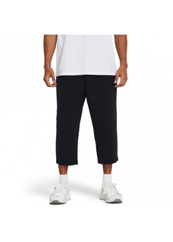 Męskie spodnie treningowe Under Armour Unstoppable Flc Baggy Crop - czarne ze sklepu Sportstylestory.com w kategorii Spodnie męskie - zdjęcie 170280148