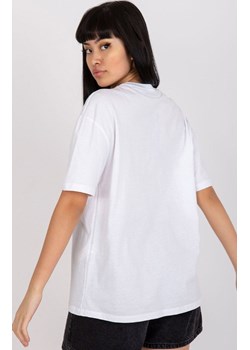 Biały t-shirt damski z dżetami HB-TS-3077.32P, Kolor biały, Rozmiar L, HiB ze sklepu Primodo w kategorii Bluzki damskie - zdjęcie 170280745