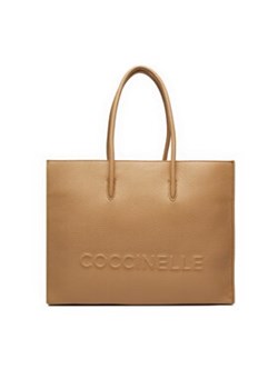 Coccinelle Torebka QBB Coccinellemyrtha Maxi Log E1 QBB 18 02 01 Beżowy ze sklepu MODIVO w kategorii Torby Shopper bag - zdjęcie 170282995