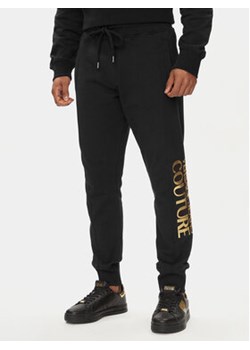 Versace Jeans Couture Spodnie dresowe 76GAAT00 Czarny Regular Fit ze sklepu MODIVO w kategorii Spodnie męskie - zdjęcie 170283416
