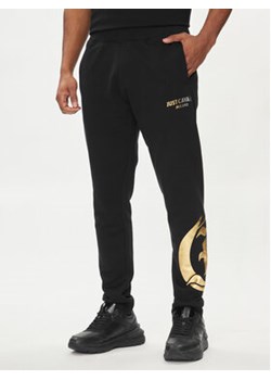 Just Cavalli Spodnie dresowe 76OAAG24 Czarny Regular Fit ze sklepu MODIVO w kategorii Spodnie męskie - zdjęcie 170283418