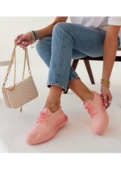 Różowe materiałowe sneakersy Mira ze sklepu gemre w kategorii Buty sportowe damskie - zdjęcie 170284088