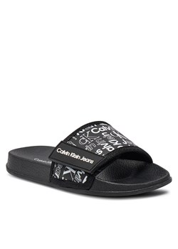 Klapki Calvin Klein Jeans V3X0-80923-1172 Black 999 ze sklepu eobuwie.pl w kategorii Klapki dziecięce - zdjęcie 170285439