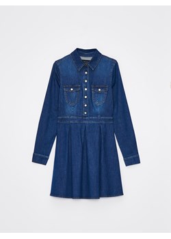 Mohito - Jeansowa sukienka mini - niebieski ze sklepu Mohito w kategorii Sukienki - zdjęcie 170285765