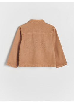 Reserved - Denimowa kurtka - beżowy ze sklepu Reserved w kategorii Kurtki dziewczęce - zdjęcie 170286346