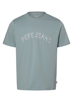 Pepe Jeans T-shirt męski Mężczyźni Bawełna blue stone nadruk ze sklepu vangraaf w kategorii T-shirty męskie - zdjęcie 170288585