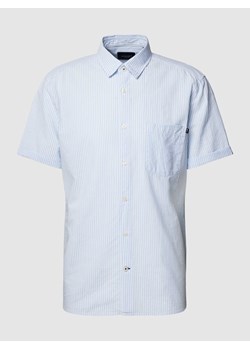 Koszula casualowa z dodatkiem lnu i wzorem w paski ze sklepu Peek&Cloppenburg  w kategorii Koszule męskie - zdjęcie 170289025