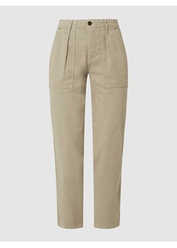 Spodnie z zakładkami w pasie z dodatkiem lyocellu ze sklepu Peek&Cloppenburg  w kategorii Spodnie damskie - zdjęcie 170289046