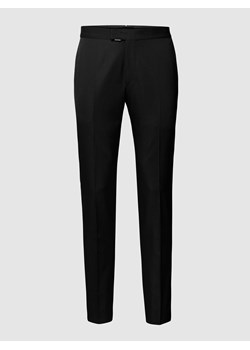 Spodnie do garnituru o kroju slim fit z dodatkiem wełny i wiskozy ze sklepu Peek&Cloppenburg  w kategorii Spodnie męskie - zdjęcie 170289089