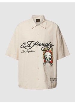 Koszula casualowa o kroju oversized z nadrukami z logo ze sklepu Peek&Cloppenburg  w kategorii T-shirty męskie - zdjęcie 170290145