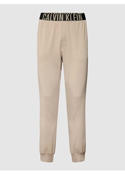 Spodnie sportowe z paskiem z logo model ‘JOGGER’ ze sklepu Peek&Cloppenburg  w kategorii Spodnie męskie - zdjęcie 170290185