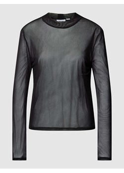 Bluzka z półprzezroczystego materiału z długim rękawem i stójką model ‘VIVOLETTIS’ ze sklepu Peek&Cloppenburg  w kategorii Bluzki damskie - zdjęcie 170290189