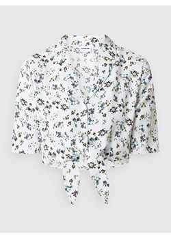 Bluzka krótka z wiązanym detalem model ‘Joe’ ze sklepu Peek&Cloppenburg  w kategorii Koszule damskie - zdjęcie 170291205