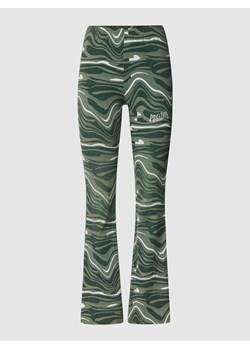 Spodnie z szerokimi nogawkami ze wzorem na całej powierzchni ze sklepu Peek&Cloppenburg  w kategorii Spodnie damskie - zdjęcie 170291249
