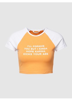 T-shirt krótki w stylu college ze sklepu Peek&Cloppenburg  w kategorii Bluzki damskie - zdjęcie 170292946