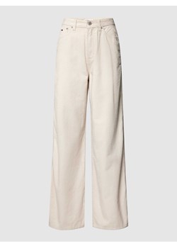 Spodnie sztruksowe z naszywką z logo model ‘Claire’ ze sklepu Peek&Cloppenburg  w kategorii Spodnie damskie - zdjęcie 170293528