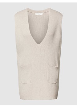Sweter z dzianiny bez rękawów ze sklepu Peek&Cloppenburg  w kategorii Kamizelki damskie - zdjęcie 170294357