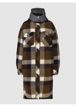 Płaszcz z odpinanym kapturem model ‘Check’ ze sklepu Peek&Cloppenburg  w kategorii Płaszcze damskie - zdjęcie 170294389