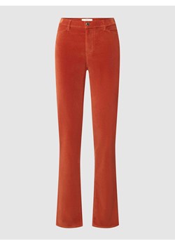 Jeansy o kroju slim fit z imitacji aksamitu model ‘Mary’ ze sklepu Peek&Cloppenburg  w kategorii Jeansy damskie - zdjęcie 170295229