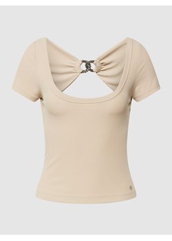 T-shirt z dekoltem w łódkę model ‘CHERYL’ ze sklepu Peek&Cloppenburg  w kategorii Bluzki damskie - zdjęcie 170295278