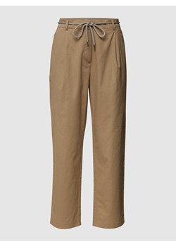 Spodnie o skróconym kroju z wpuszczanymi kieszeniami ze sklepu Peek&Cloppenburg  w kategorii Spodnie damskie - zdjęcie 170295339