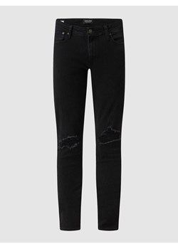 Jeansy z niskim stanem o kroju skinny fit z dodatkiem streczu model ‘Liam’ ze sklepu Peek&Cloppenburg  w kategorii Jeansy męskie - zdjęcie 170295356