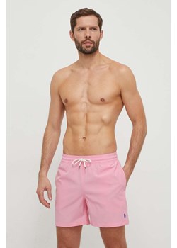 Polo Ralph Lauren szorty kąpielowe kolor różowy ze sklepu ANSWEAR.com w kategorii Kąpielówki - zdjęcie 170299489