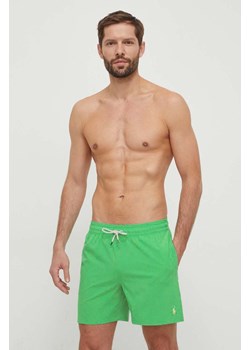 Polo Ralph Lauren szorty kąpielowe kolor zielony ze sklepu ANSWEAR.com w kategorii Kąpielówki - zdjęcie 170299497