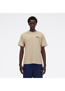 Koszulka męska New Balance MT41588SOT – beżowa ze sklepu New Balance Poland w kategorii T-shirty męskie - zdjęcie 170300475