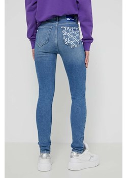 Karl Lagerfeld Jeans jeansy damskie kolor niebieski ze sklepu ANSWEAR.com w kategorii Jeansy damskie - zdjęcie 170305545