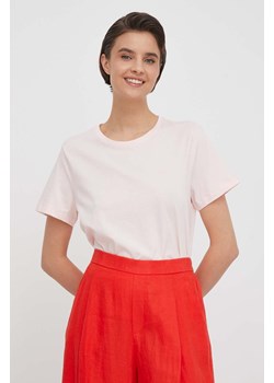 Lauren Ralph Lauren t-shirt bawełniany damski kolor różowy ze sklepu ANSWEAR.com w kategorii Bluzki damskie - zdjęcie 170305577