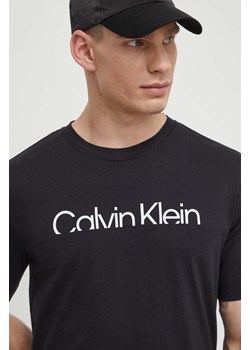 Calvin Klein Performance t-shirt męski kolor czarny z nadrukiem ze sklepu ANSWEAR.com w kategorii T-shirty męskie - zdjęcie 170305697