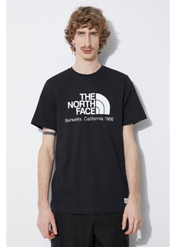 The North Face t-shirt bawełniany M Berkeley California S/S Tee męski kolor czarny z nadrukiem NF0A87U5JK31 ze sklepu ANSWEAR.com w kategorii T-shirty męskie - zdjęcie 170305746