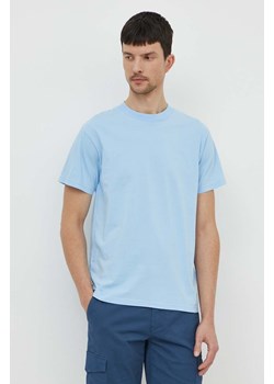 Bomboogie t-shirt bawełniany męski kolor niebieski gładki TM8515TJIN4 ze sklepu ANSWEAR.com w kategorii T-shirty męskie - zdjęcie 170305826