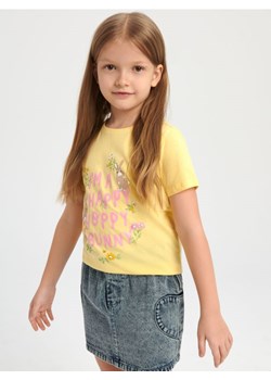 Sinsay - Koszulka z nadrukiem - żółty ze sklepu Sinsay w kategorii Bluzki dziewczęce - zdjęcie 170307085