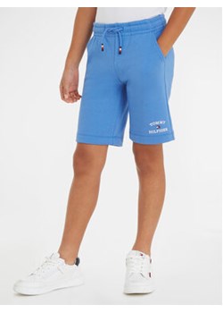 Tommy Hilfiger Szorty sportowe Th Logo KB0KB08841 Niebieski Regular Fit ze sklepu MODIVO w kategorii Spodenki chłopięce - zdjęcie 170309575