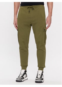 Boss Spodnie dresowe Seteam 50507886 Zielony Relaxed Fit ze sklepu MODIVO w kategorii Spodnie męskie - zdjęcie 170309576