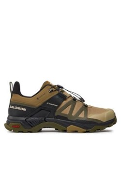 Salomon Sneakersy X Ultra 4 Gore-Tex L47452900 Zielony ze sklepu MODIVO w kategorii Buty trekkingowe męskie - zdjęcie 170309658