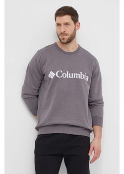 Columbia bluza męska kolor szary z nadrukiem ze sklepu ANSWEAR.com w kategorii Bluzy męskie - zdjęcie 170313876