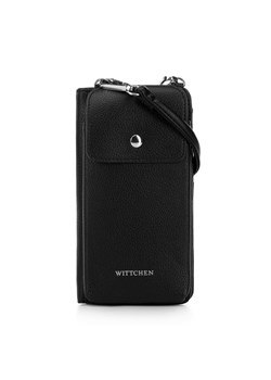 Damski portfel z etui na telefon czarny ze sklepu WITTCHEN w kategorii Portfele damskie - zdjęcie 170314806