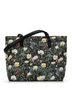 Torebka shopperka z ekoskóry w kwiaty ze sklepu WITTCHEN w kategorii Torby Shopper bag - zdjęcie 170314868