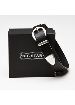 Skórzany pasek damski Big Star Shoes HH674165 80cm czarny ze sklepu ButyButy.pl w kategorii Paski damskie - zdjęcie 170316139