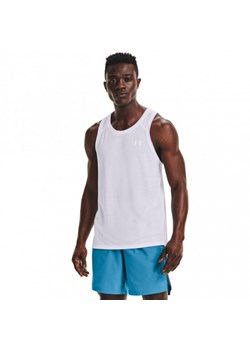 Męski top do biegania UNDER ARMOUR UA STREAKER SINGLET - biały ze sklepu Sportstylestory.com w kategorii T-shirty męskie - zdjęcie 170318085