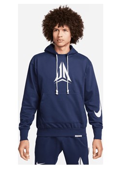 Męska bluza z kapturem do koszykówki Dri-FIT Ja Standard Issue - Niebieski ze sklepu Nike poland w kategorii Bluzy męskie - zdjęcie 170318198
