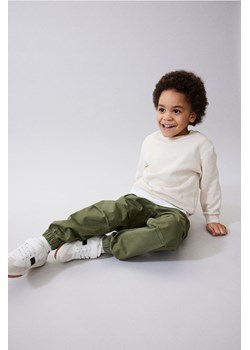 H & M - Bawełniane joggersy 3-pak - Zielony ze sklepu H&M w kategorii Spodnie chłopięce - zdjęcie 170318245