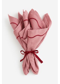 H & M - Tekstylna serwetka 2-pak - Różowy ze sklepu H&M w kategorii Tekstylia kuchenne - zdjęcie 170318287