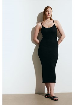H & M - Sukienka z kreszowanego dżerseju - Czarny ze sklepu H&M w kategorii Sukienki - zdjęcie 170318317
