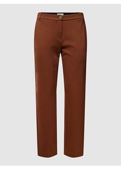 Chinosy o kroju straight fit z dodatkiem streczu model ‘Chino Jersey UNI’ ze sklepu Peek&Cloppenburg  w kategorii Spodnie damskie - zdjęcie 170318735