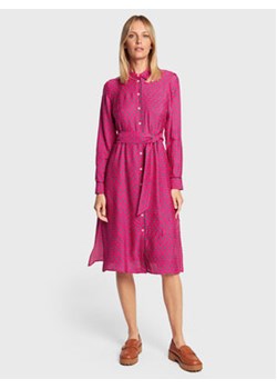 Tommy Hilfiger Sukienka koszulowa Foullard WW0WW36659 Różowy Regular Fit ze sklepu MODIVO w kategorii Sukienki - zdjęcie 170322665