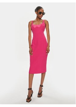 Versace Jeans Couture Sukienka codzienna 76HAO919 Różowy Slim Fit ze sklepu MODIVO w kategorii Sukienki - zdjęcie 170322928